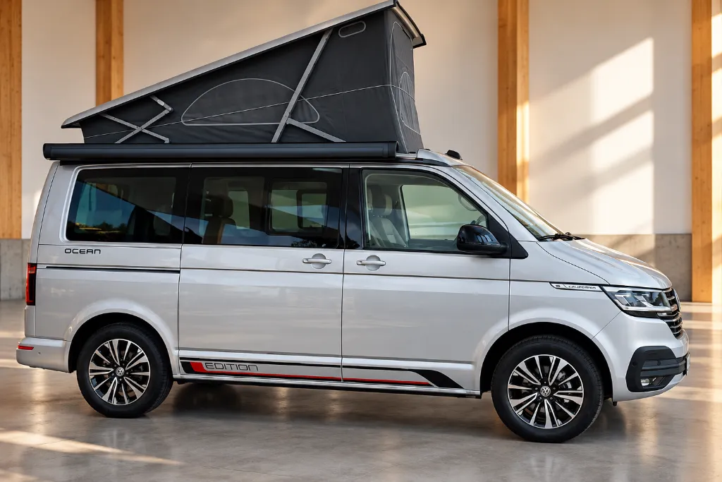 Volkswagen California Ocean en showroom lumineux.webp